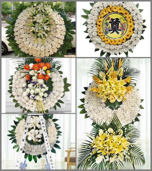 广东佛山市三水区西南街道横涌村花圈速递